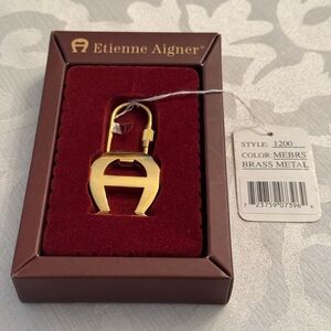 Etienne Aigner Gold-Tone Key Holder